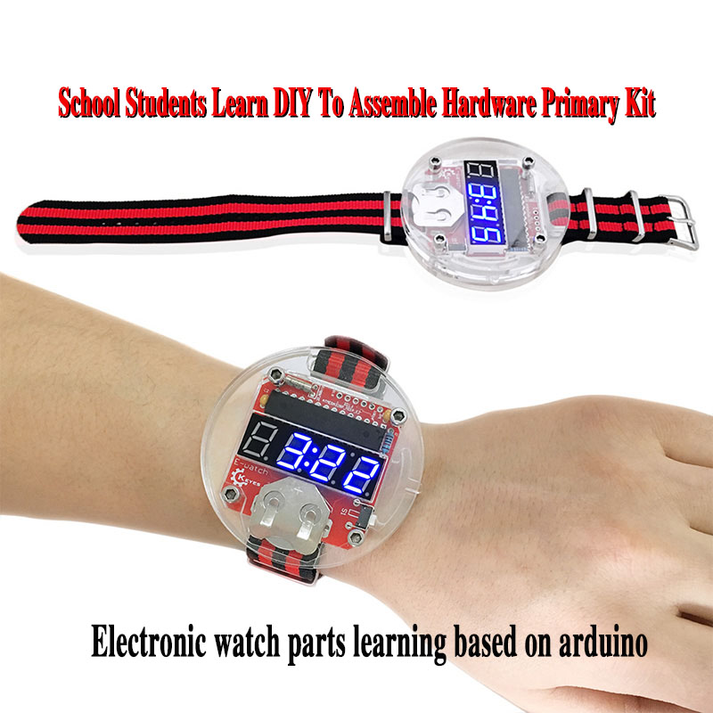 Diy Electronics Learning Kit - Single Chip LED Kit Clock DIY