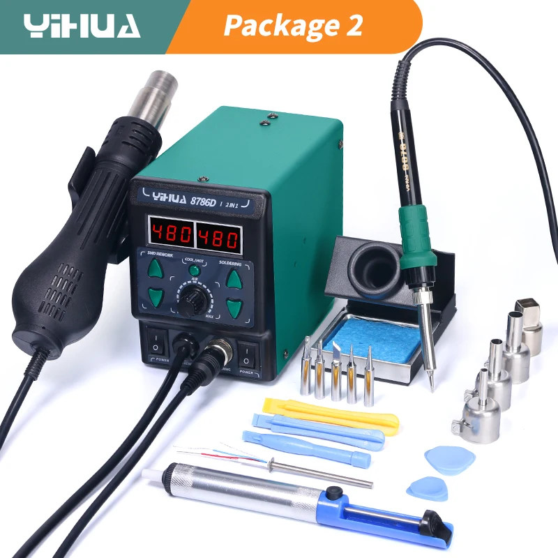 Diy Electronics Tools - YIHUA 8786D Soldering Iron Hot Air