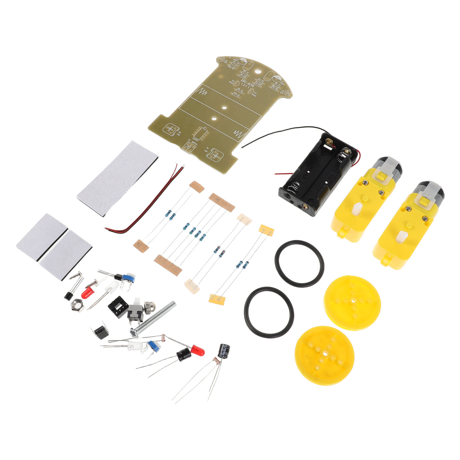 Diy Electronics Learning Kit - 1Set Smart Car Kit DIY Intelligent