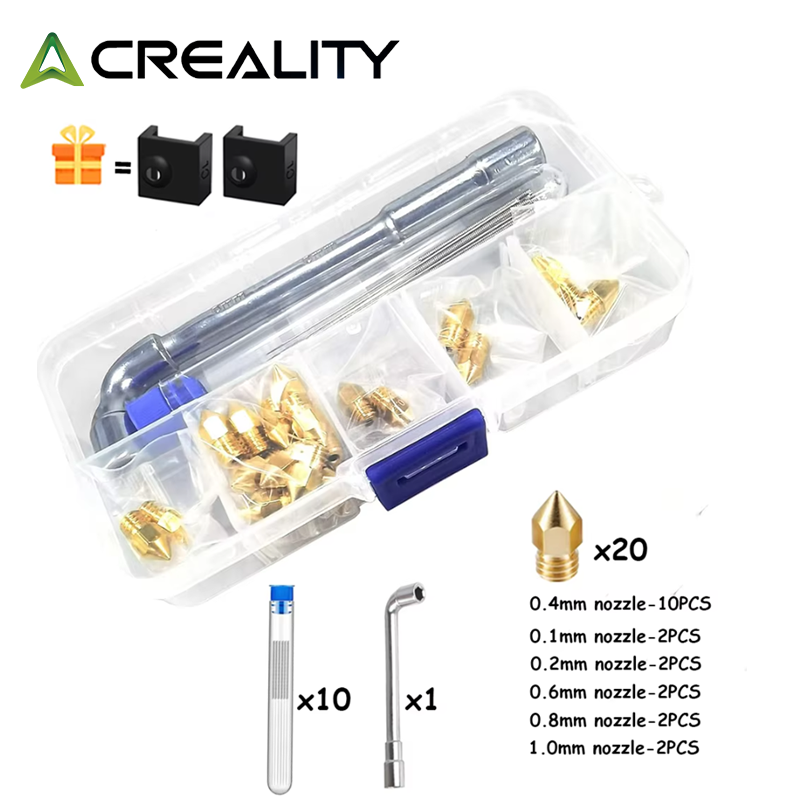 CREALITY 20 Pcs MK8 Brass Nozz - đánh giá và giá Creality Printer Ender 3