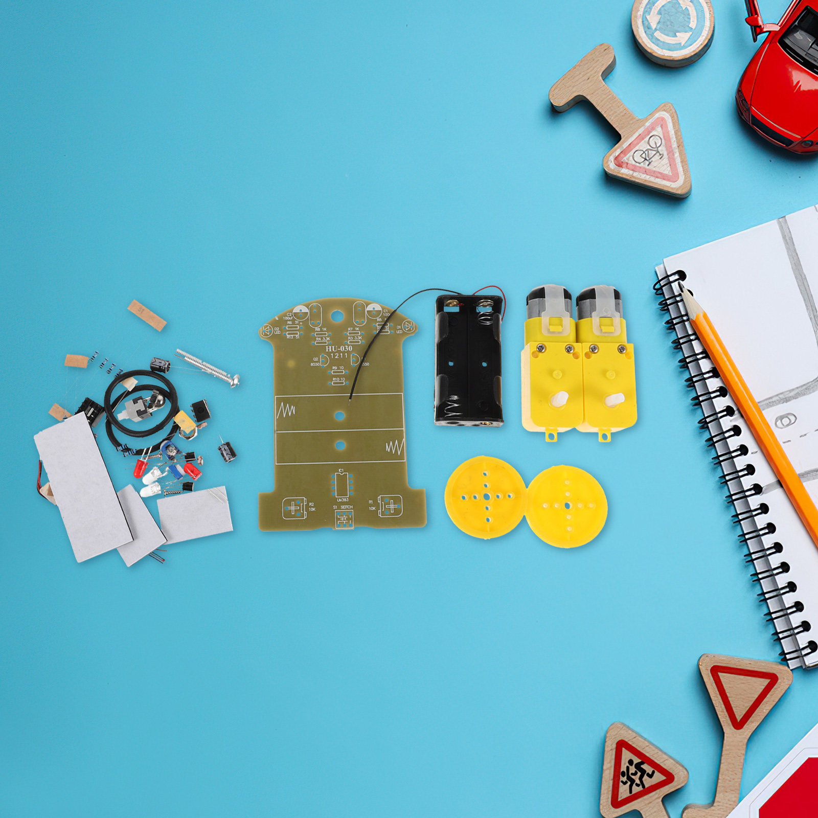 1Set Line Following Robot Car  - đánh giá và giá Diy Electronics Learning Kit