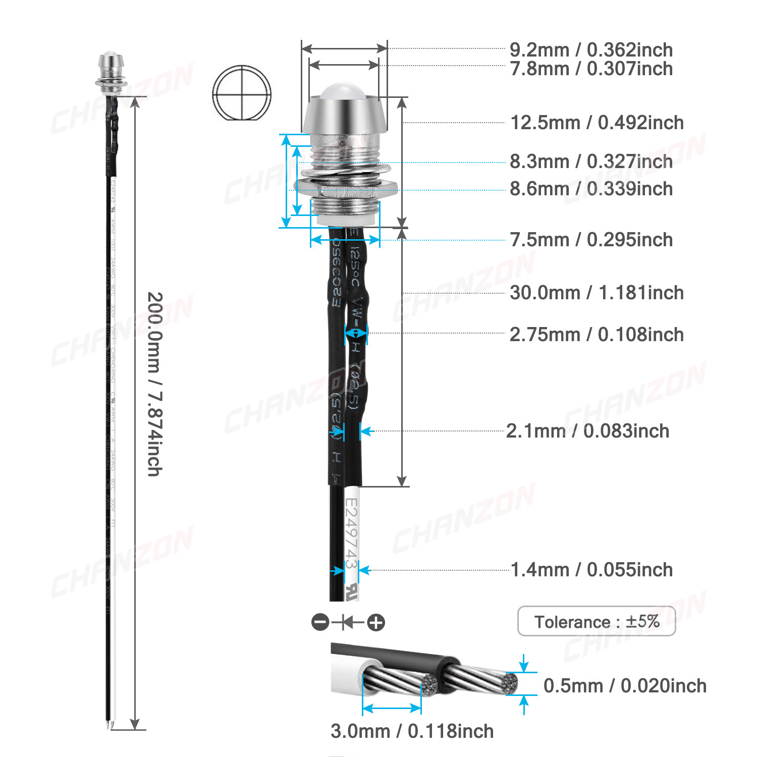 5mm Prewired LED Kit 12V Diffu - đánh giá và giá Hobby Diy Electronics Kit