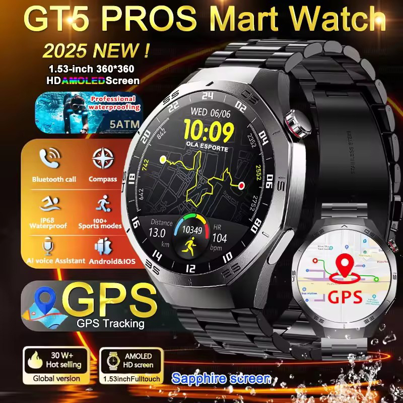Round GPS Smart Watch Waterpro - đánh giá và giá Diy Wearable Electronics