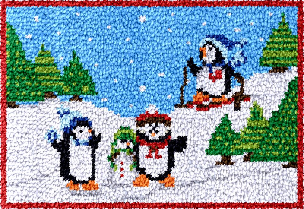 penguins Latch Hook Rug Kits w - đánh giá và giá Hobby Diy Electronics Kit