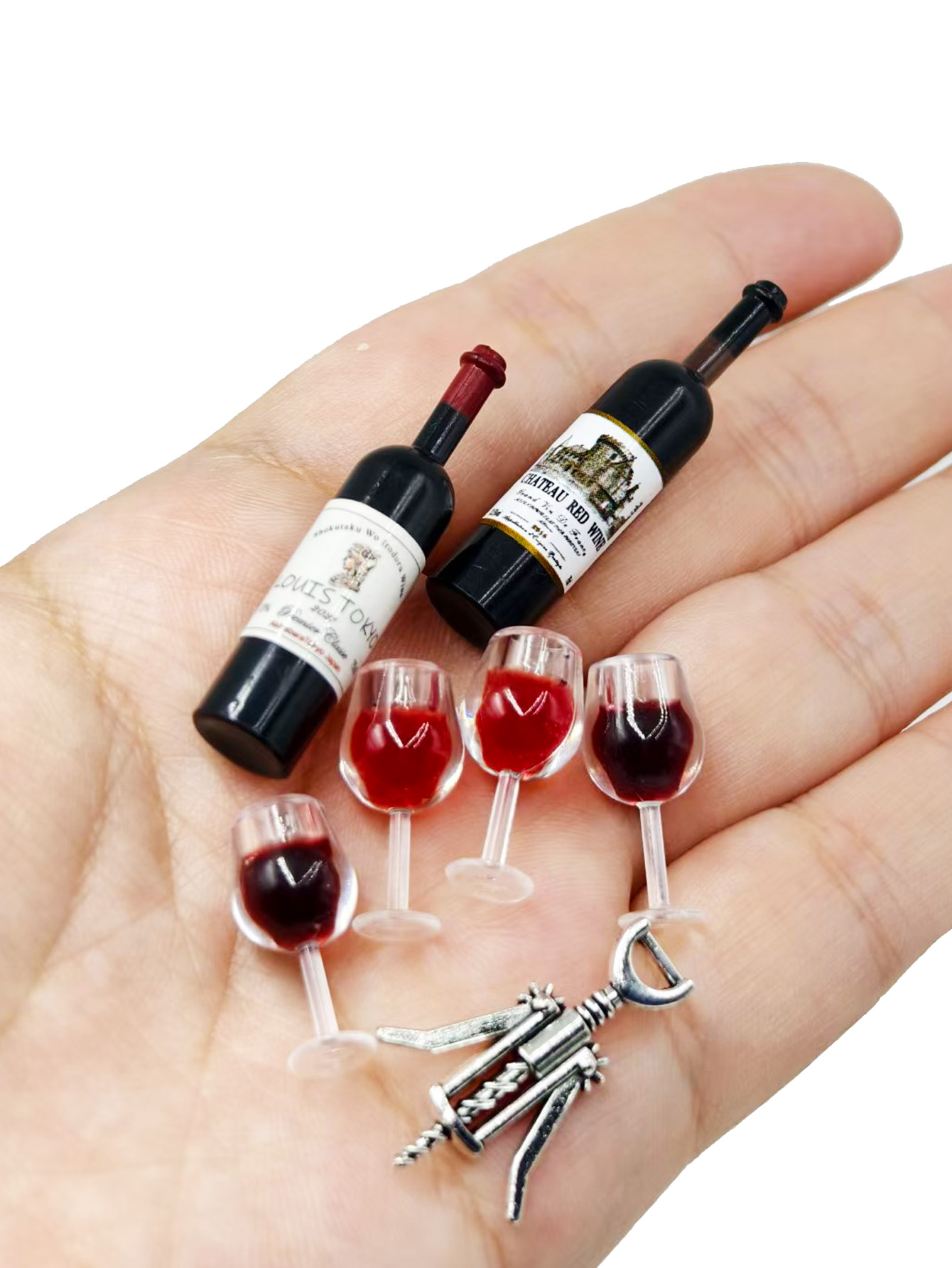 Dollhouse Mini Wine Champagne  - đánh giá và giá Diy Electronics Housing