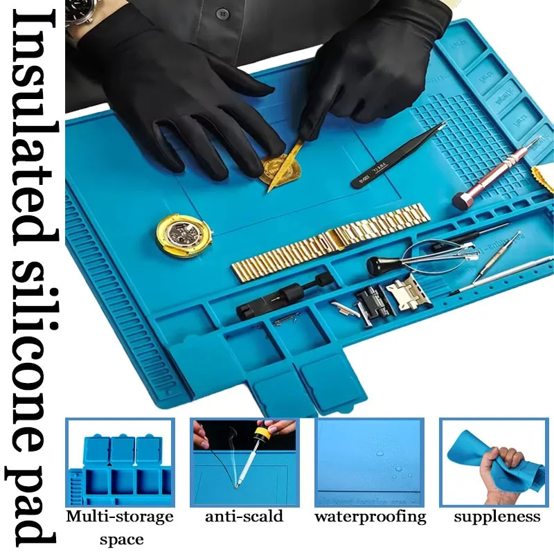 Anti-Static Silicone Soldering - đánh giá và giá Diy Electronics Workstation