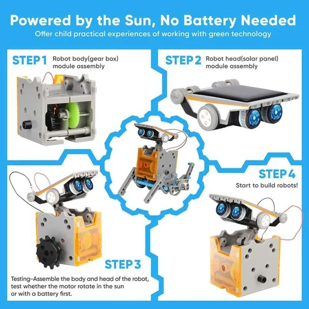 13 in 1 Solar Powered Robot Sc - đánh giá và giá Diy Elektronik