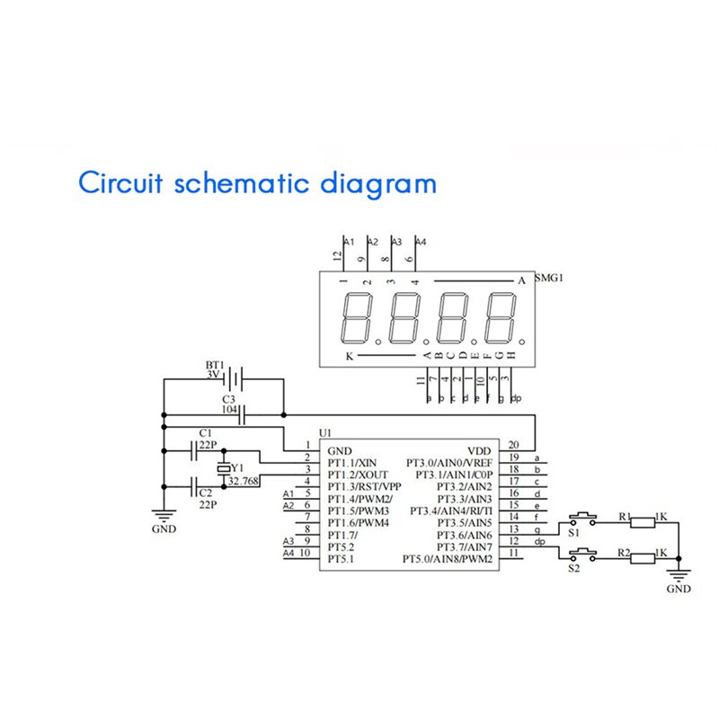 2X DIY Watch LED Watch Electro - đánh giá và giá Diy Electronics Learning Kit